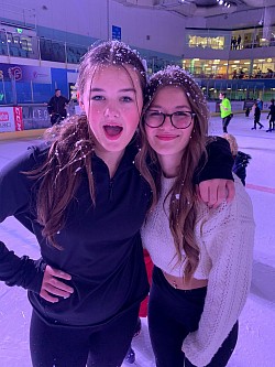 Sophie and Chloe - our charity inspirations at our Winter Activities Programme